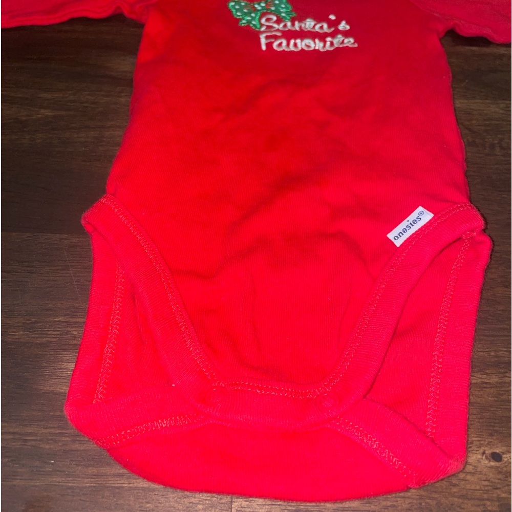 3-6M Baby Girl Christmas Long Sleeve Body Suits (Set of 2) - Picture 5 of 12